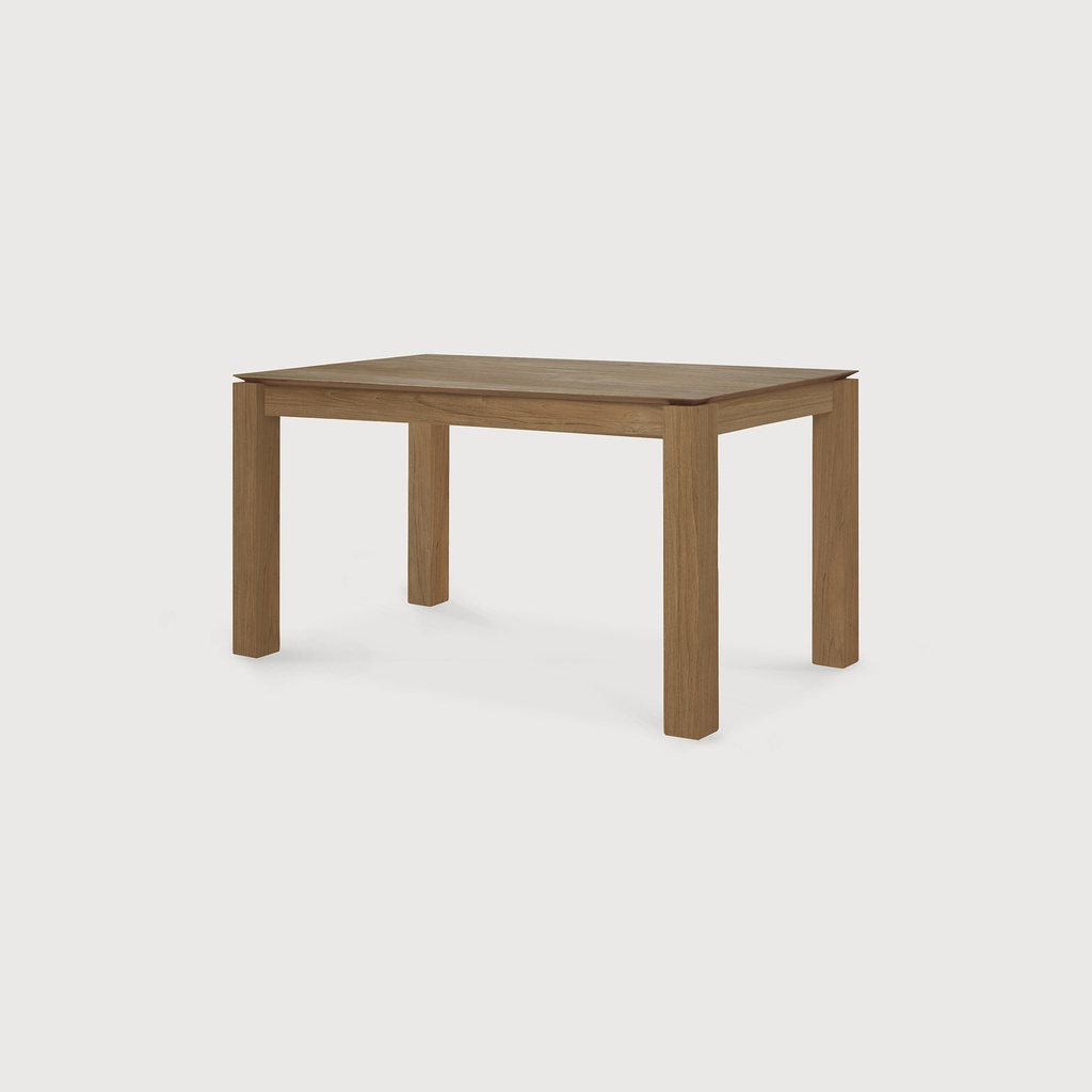 Teak Slice extendable dining table