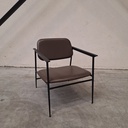 DC lounge chair - chocolate leather