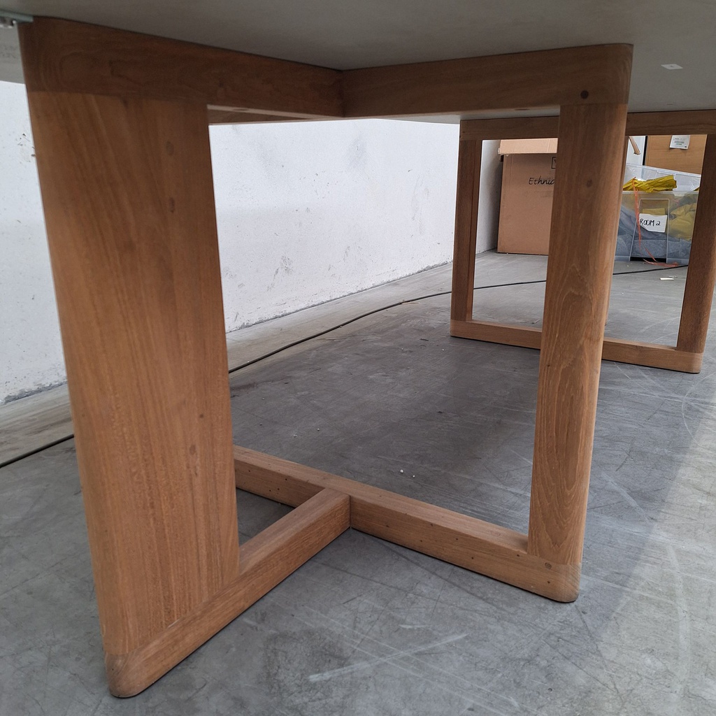 Trestle outdoor dining table - 240cm