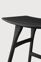 Oak Osso black stool