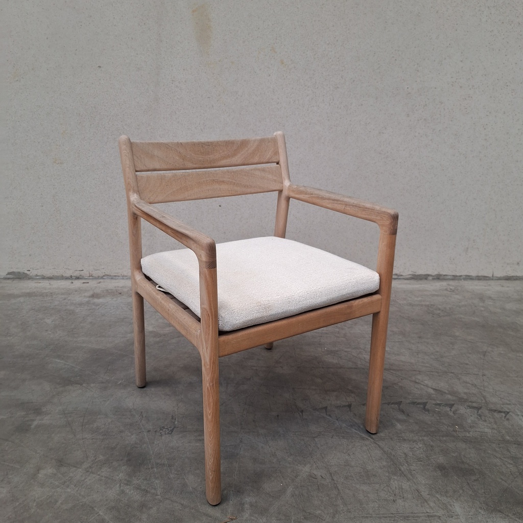 Jack outdoor dining chair cushion (Natural)