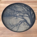 Tree wooden tray
