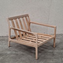 Jack outdoor lounge chair with cushion