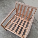 Jack outdoor lounge chair with cushion