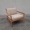Jack outdoor lounge chair with cushion
