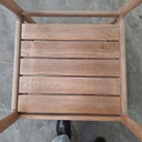 Set of 4 Jack outdoor dining chair frame