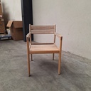 Set of 4 Jack outdoor dining chair frame