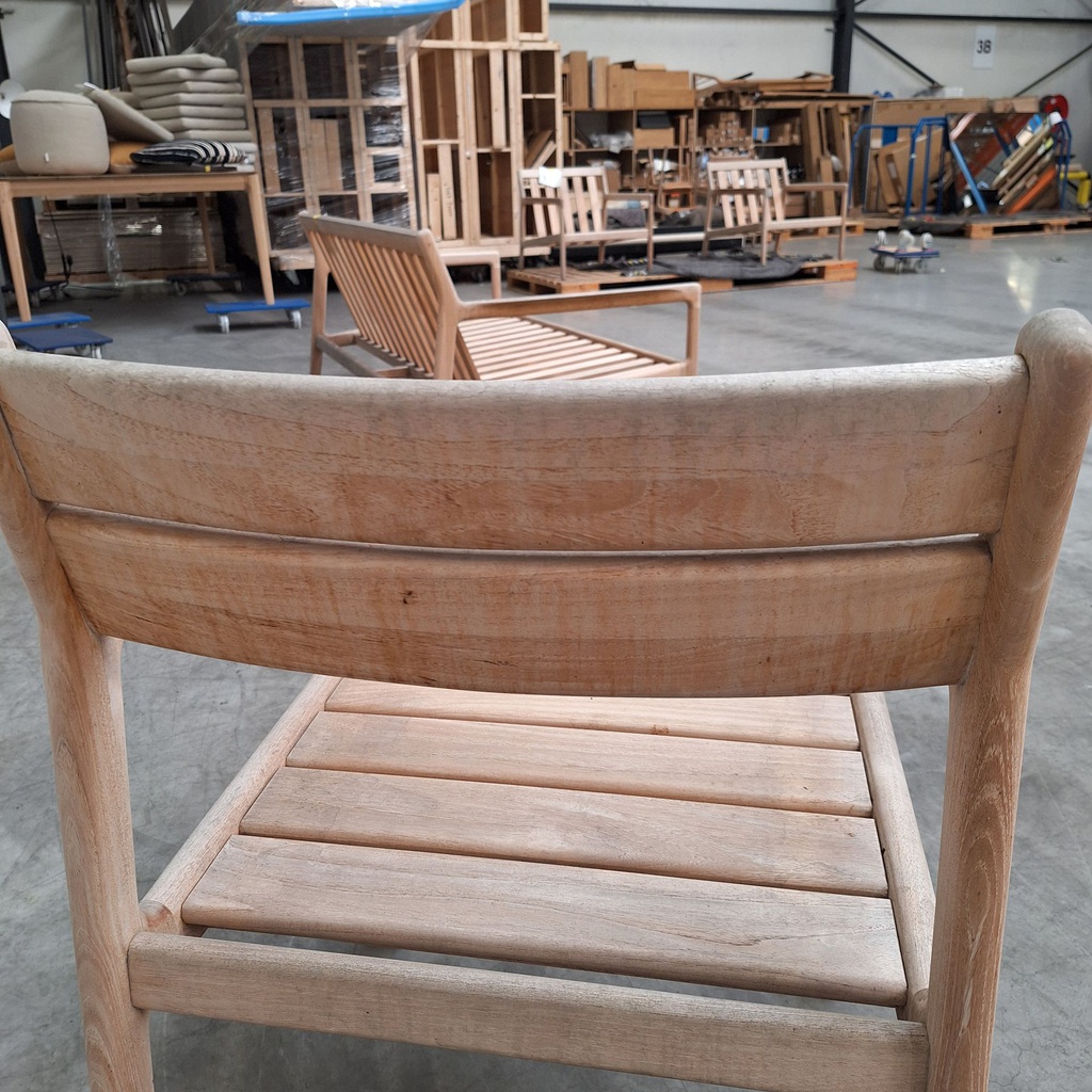 Set of 4 Jack outdoor dining chair frame