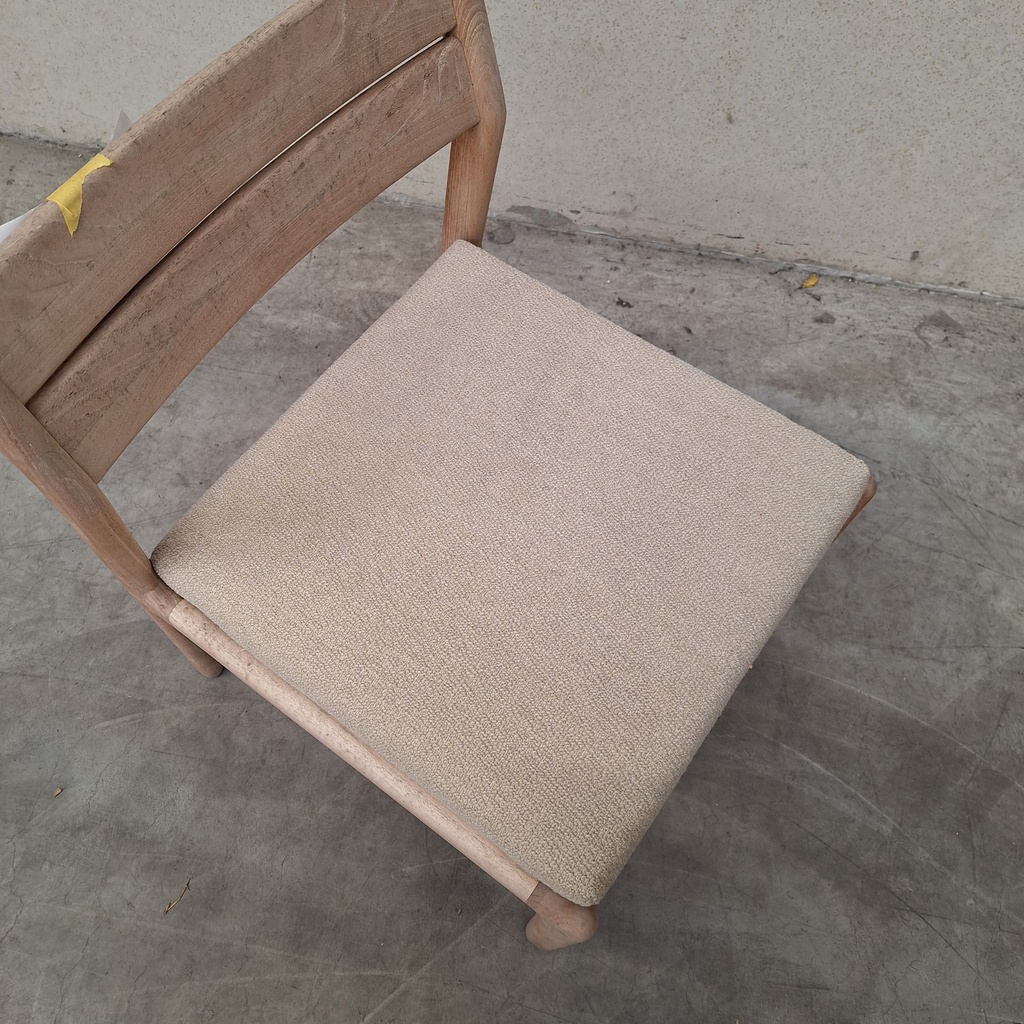 Set of 4 Jack outdoor dining chair cushions (Natural)