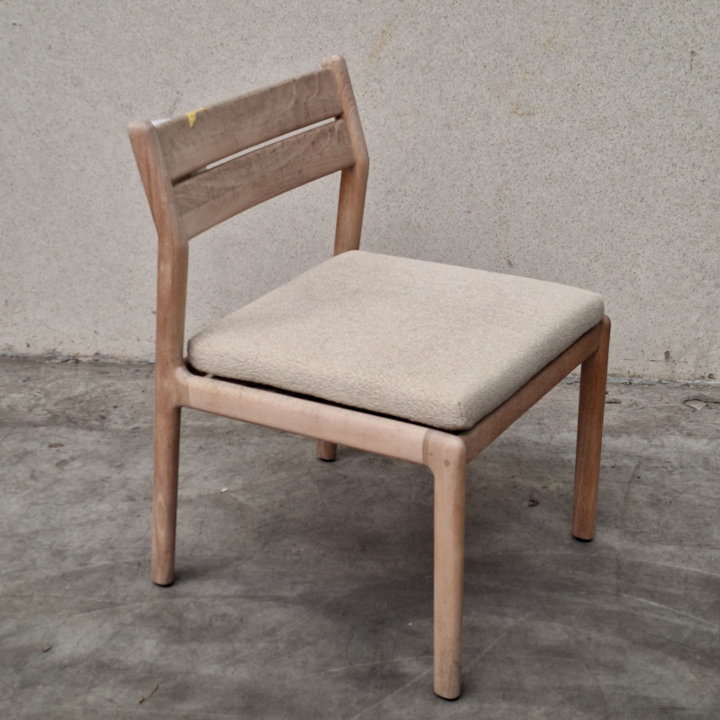 Set of 4 Jack outdoor dining chair cushions (Natural)