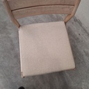 Set of 4 Jack outdoor dining chair cushions (Natural)