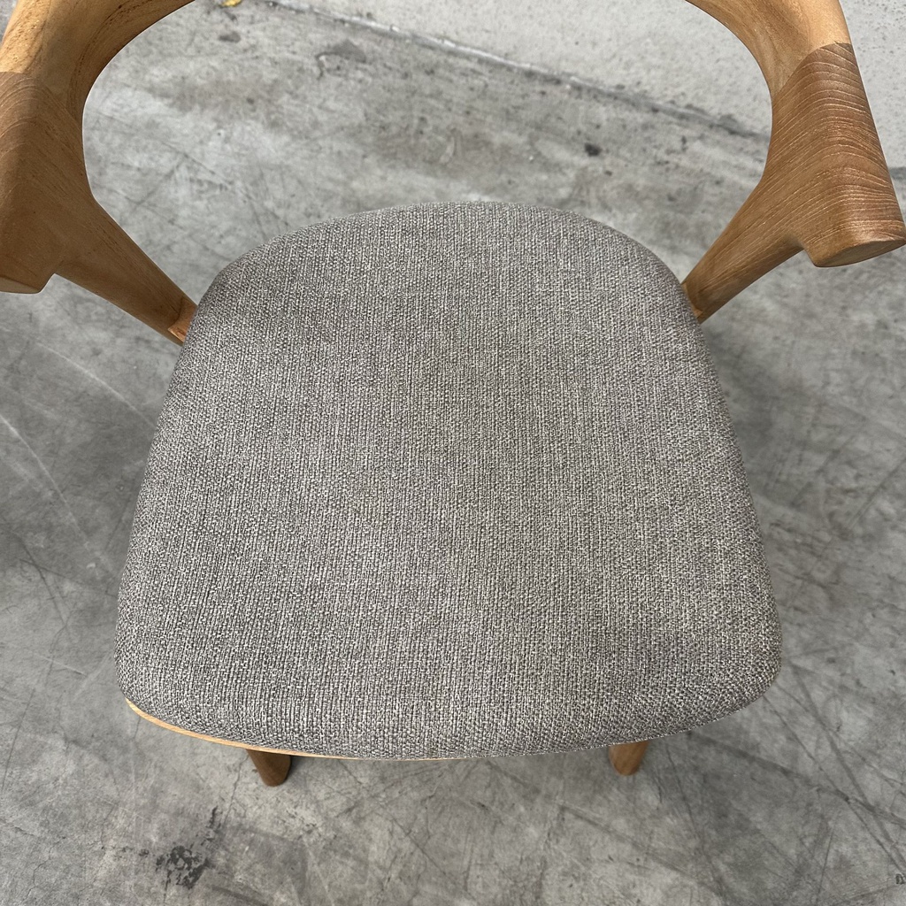 Set of 4 Bok outdoor dining chair cushions (Mocha)