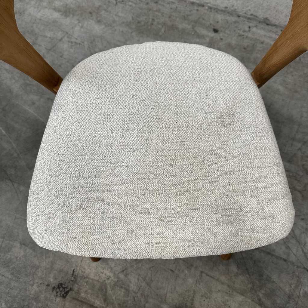 Bok outdoor dining chair cushion (Off White)