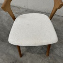 Set of 4 Bok outdoor dining chair cushion (Off White)