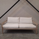 Jack outdoor 2-seater sofa cushion set (Off White)