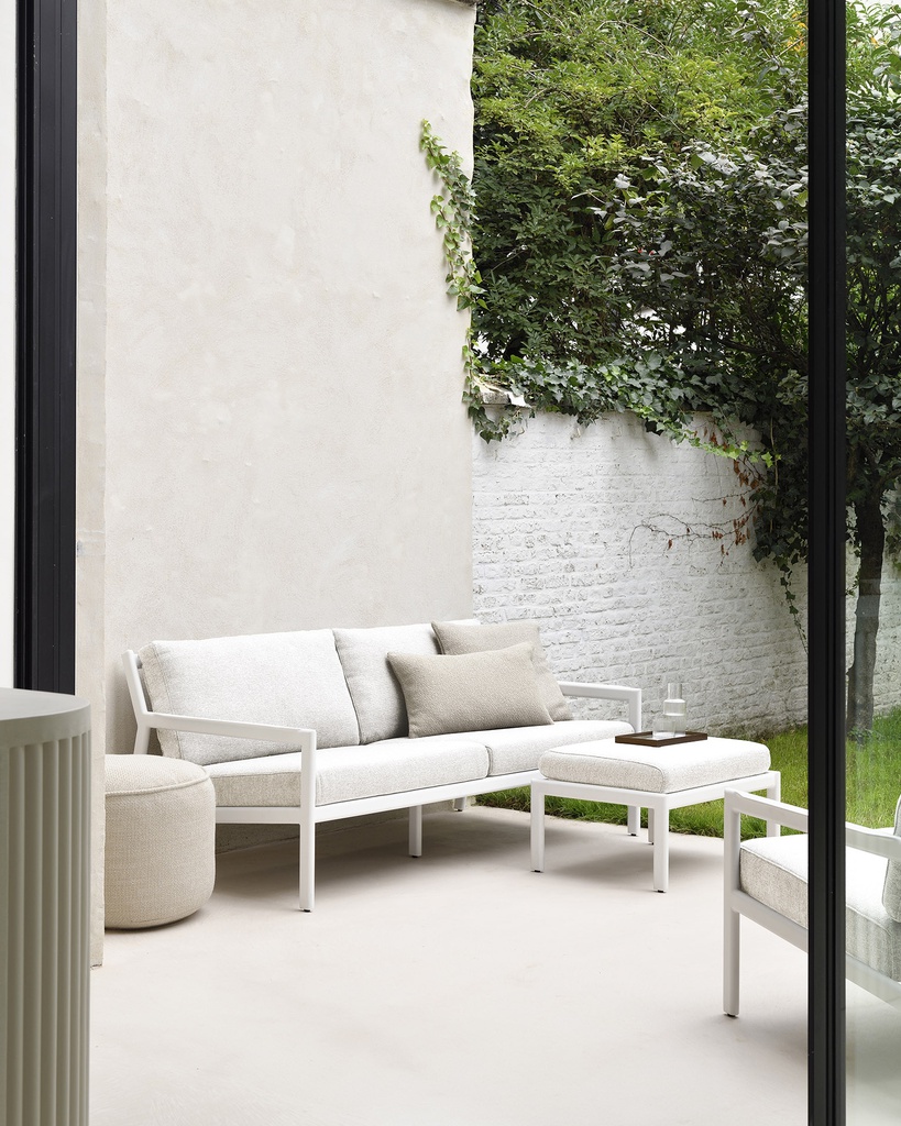 Jack outdoor 2-seater sofa cushion set (Off White) | Re-loved