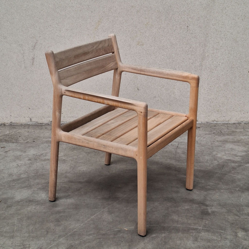 Set of 4 Jack outdoor dining chairs with cushions