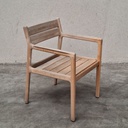 Set of 4 Jack outdoor dining chairs with cushions