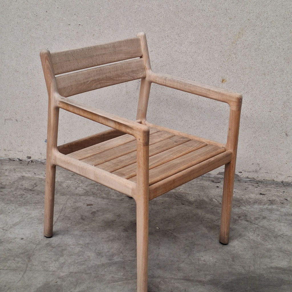 Set of 4 Jack outdoor dining chairs with cushions