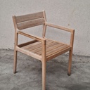 Set of 4 Jack outdoor dining chairs with cushions