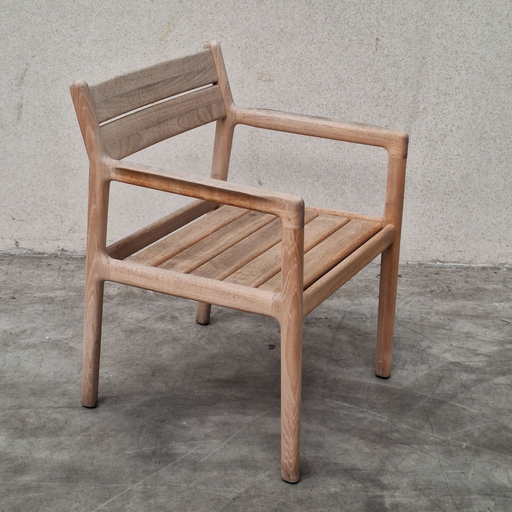 Set of 4 Jack outdoor dining chairs with cushions