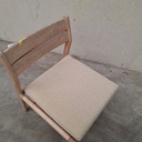 Set of 4 Jack outdoor dining chairs with cushions