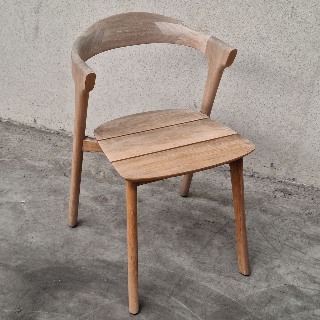 Bok outdoor dining chair with cushion
