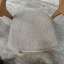 Set of 4 Bok outdoor dining chairs with cushions