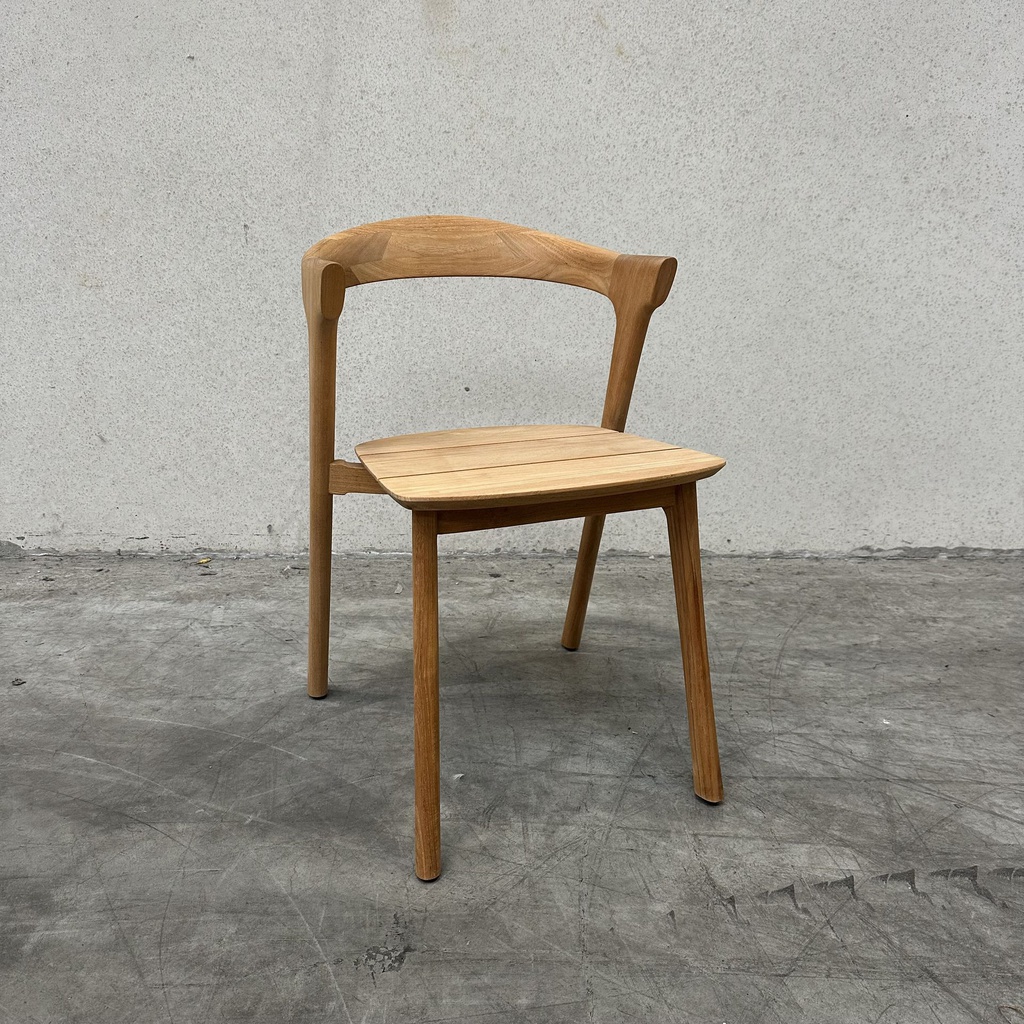 Set of 4 Bok outdoor dining chairs with cushions