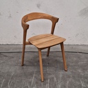 Set of 4 Bok outdoor dining chairs with cushions