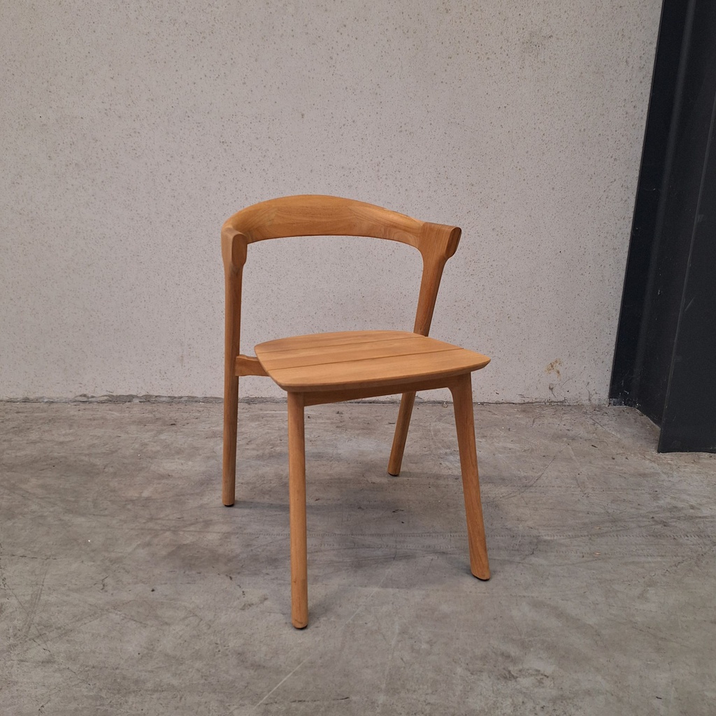 Set of 4 Bok outdoor dining chairs with cushions