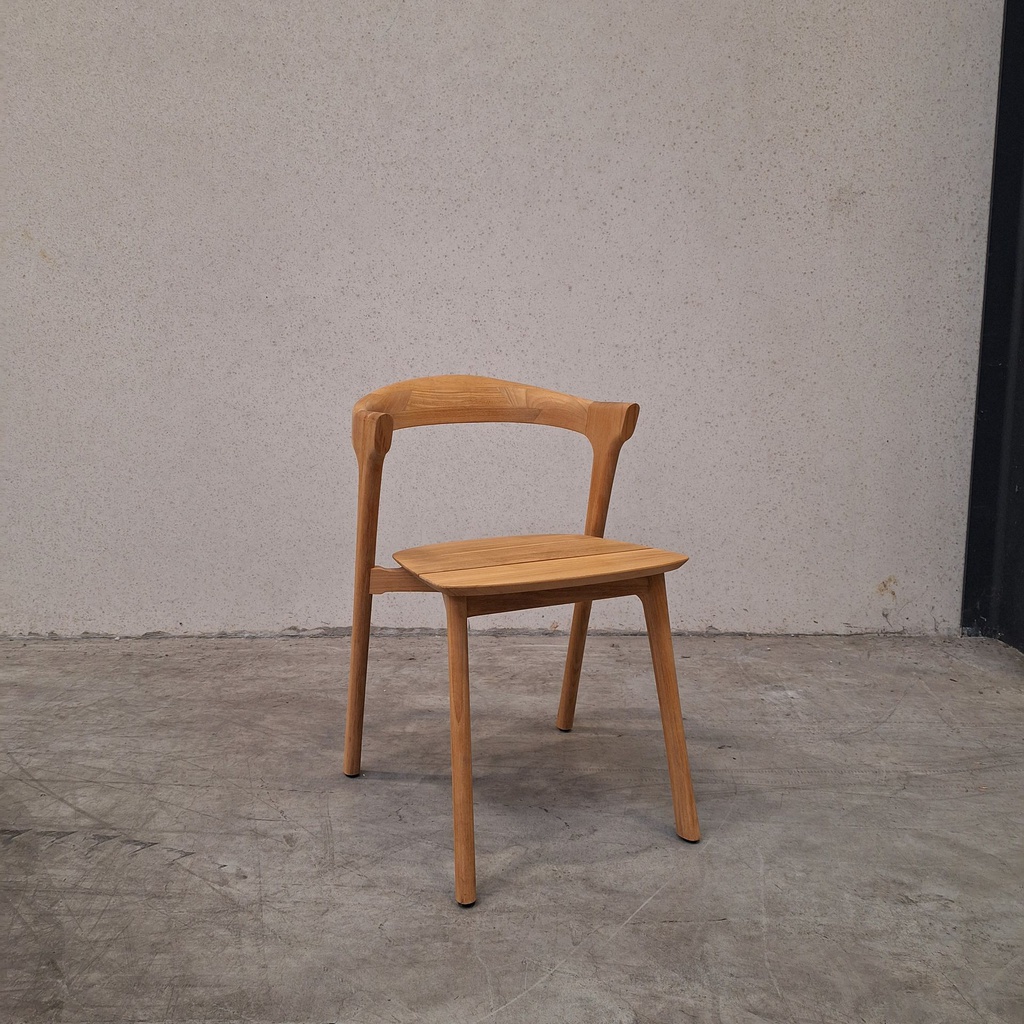 Set of 4 Bok outdoor dining chairs with cushions