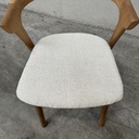 Set of 4 Bok outdoor dining chairs with cushions