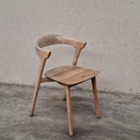 Set of 2 Bok outdoor dining chairs with cushions