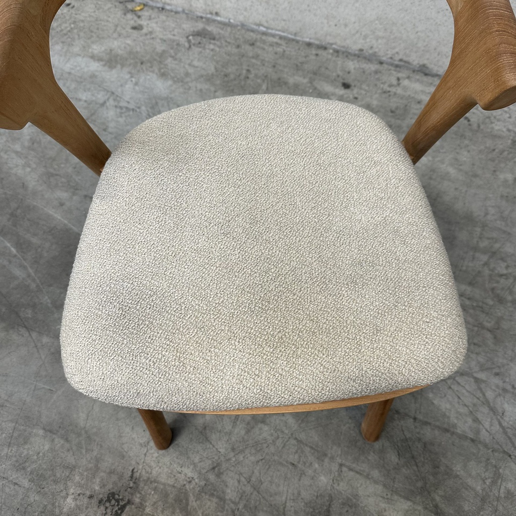 Set of 4 Bok outdoor dining chairs with cushions