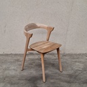 Set of 4 Bok outdoor dining chairs with cushions