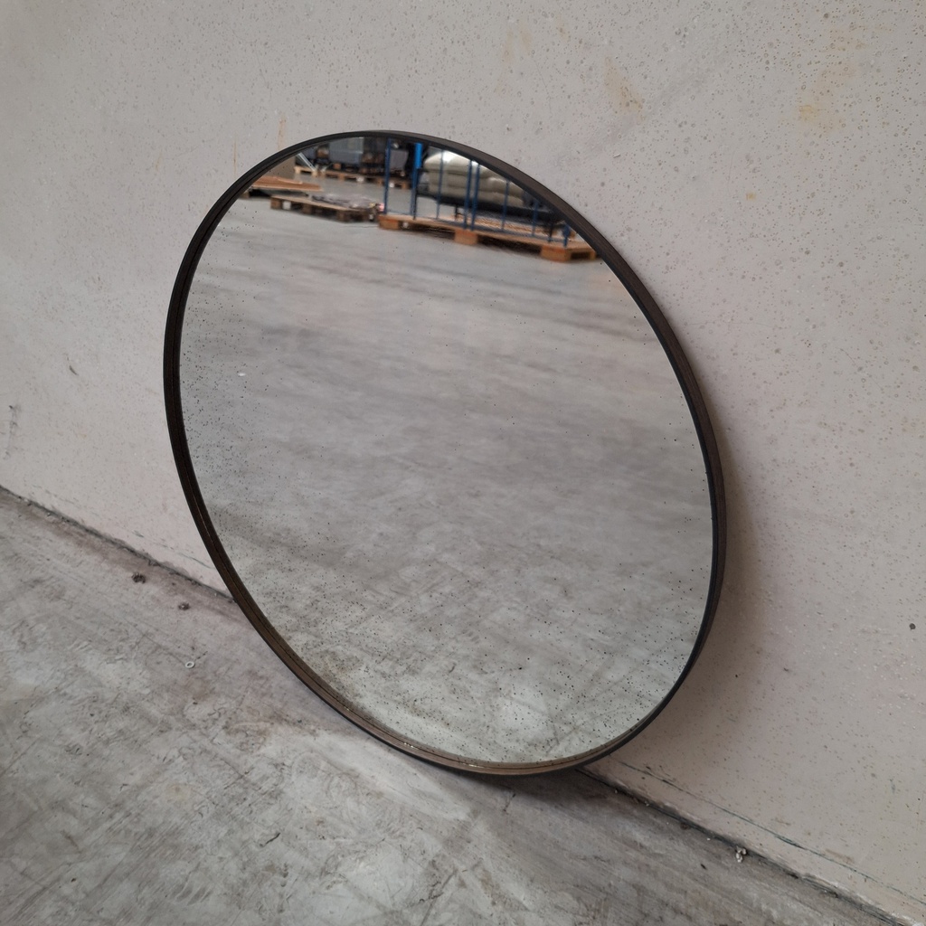 Aged wall mirror