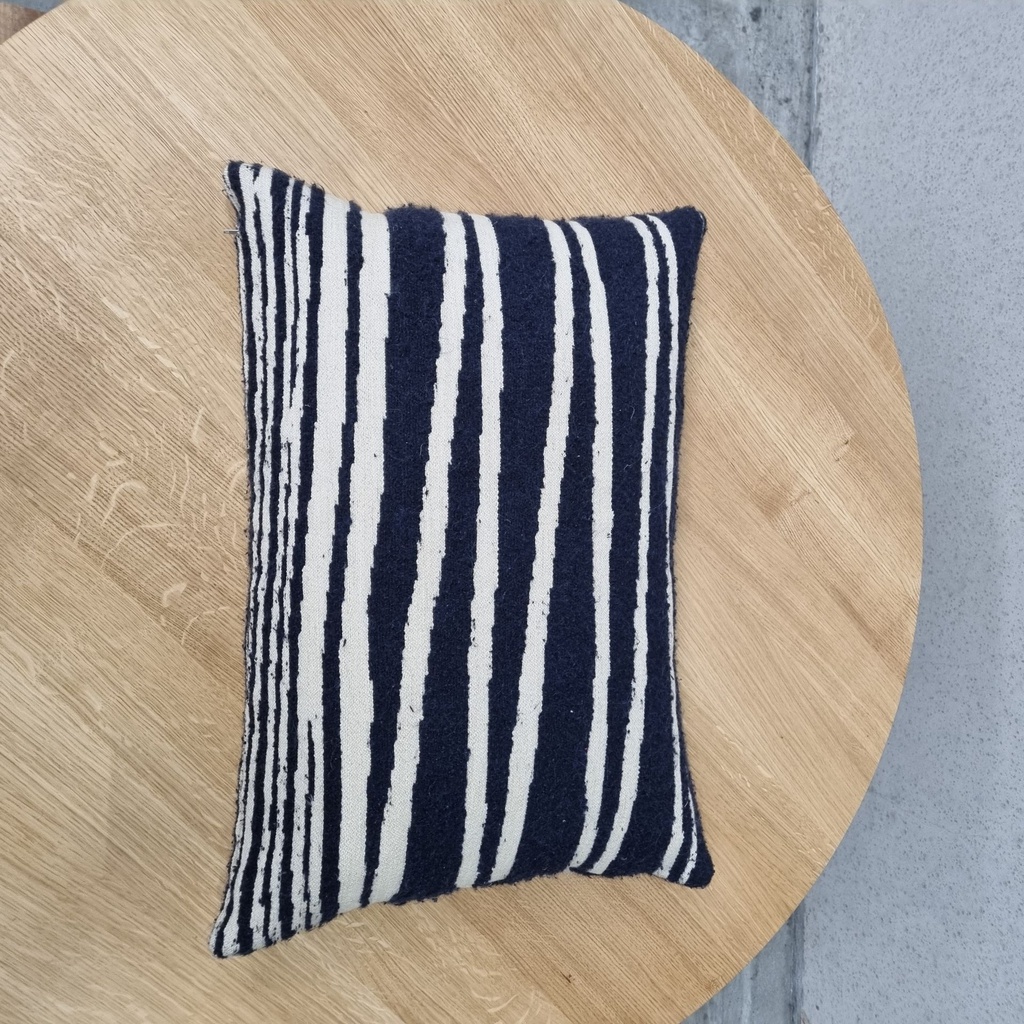White Stripes cushion
