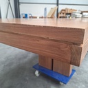 Double extendable dining table