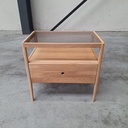 Spindle bedside table