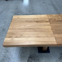 Double extendable dining table