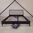 Spindle bed incl. slatted bed base - EU Queen