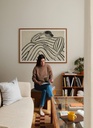 Waiting Poster incl. oak frame (50x70cm)
