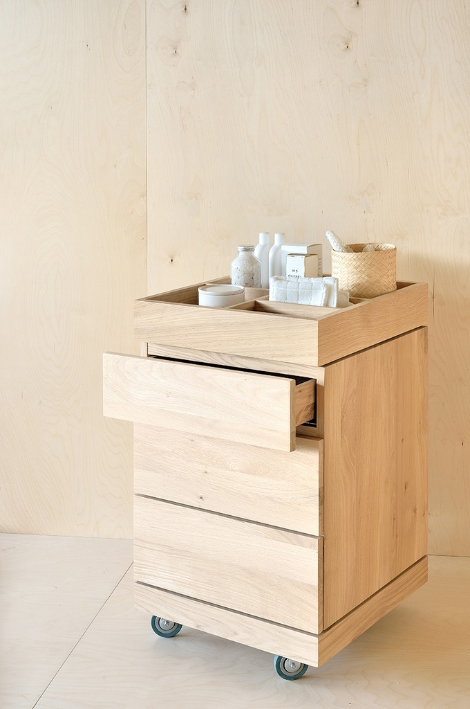Dressing unit on wheels - 3 drawers TEMPLATE
