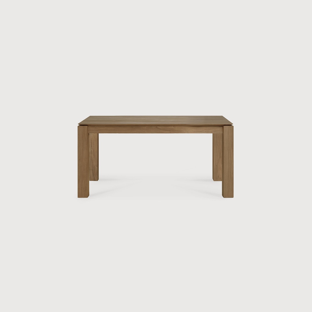 Teak Slice extendable dining table