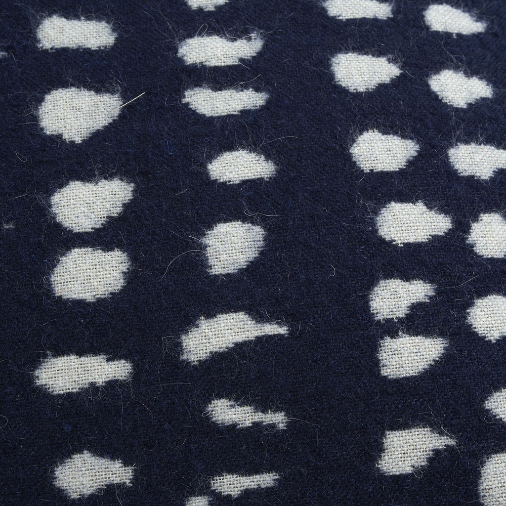 Navy Dots cushion - lumbar