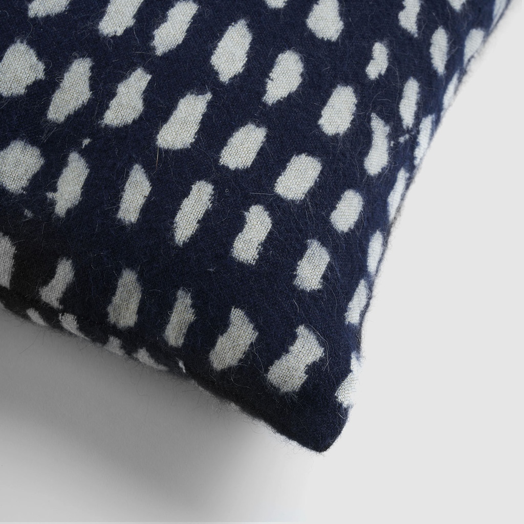 Navy Dots cushion - lumbar
