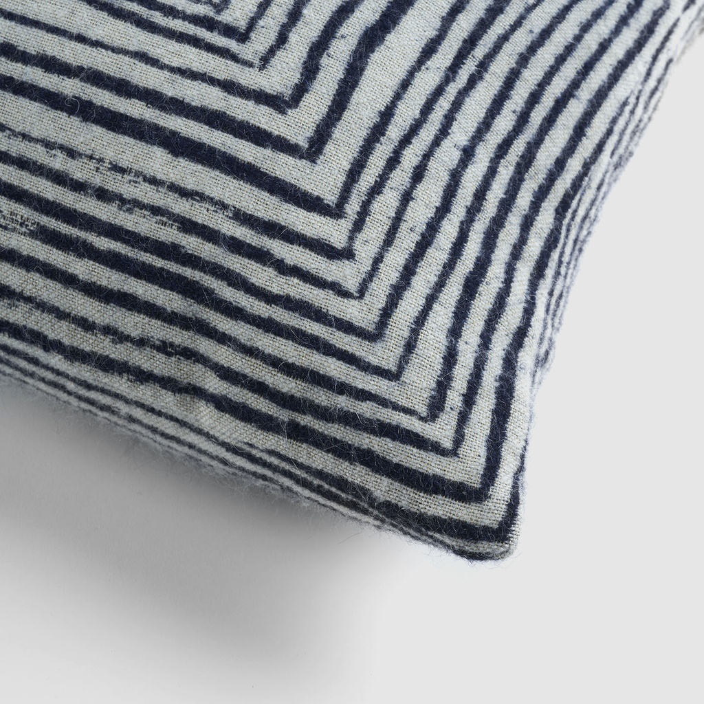 White Linear Square cushion - square 
