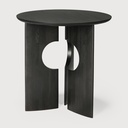 Teak Cove side table - black 50x50x50