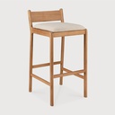 Jack outdoor bar stool with natural cushion